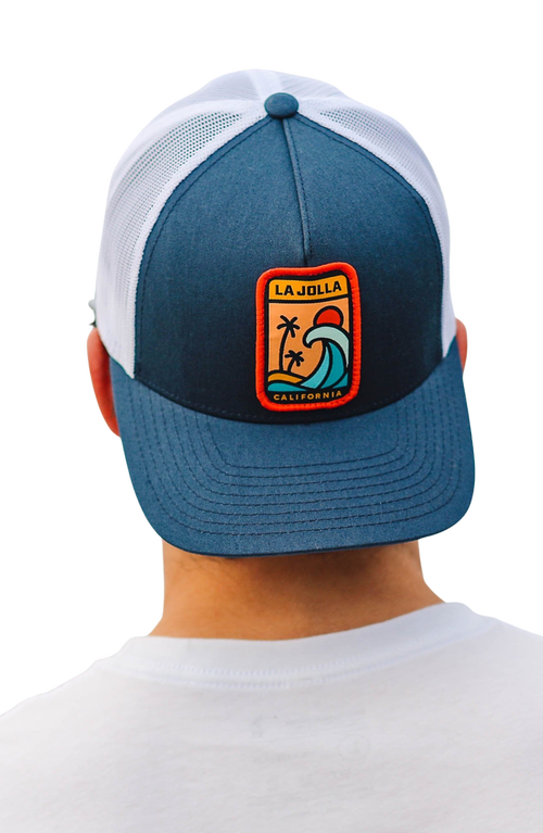 Everyday California Homebreak Trucker Snapback Hat In Navy/white