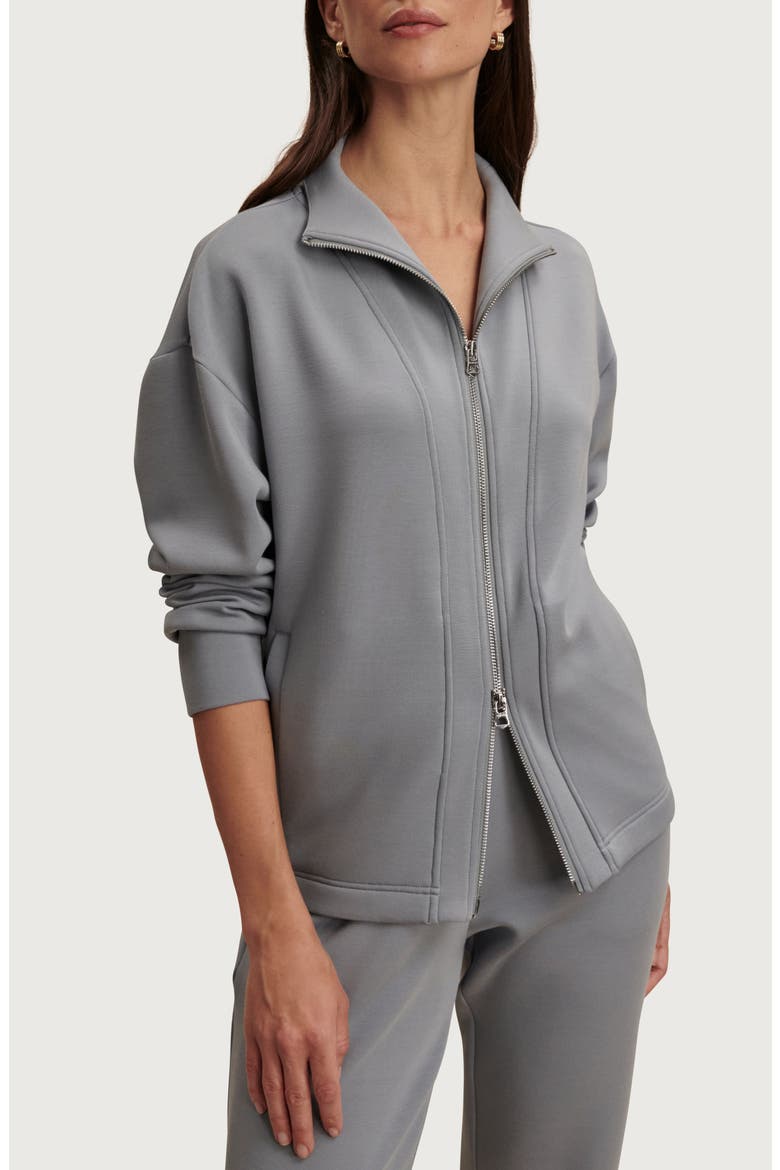 Arlene Zip-Up Fleece Jacket, Main, color, WIND BLUE