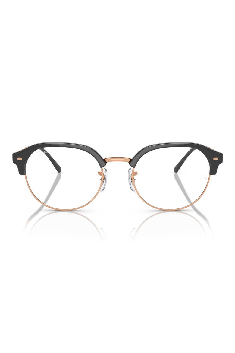 RX7229 53mm Irregular Optical Glasses, Main, color, GREY