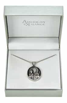 Men's Stainless Steel St. Joseph Pendant Necklace