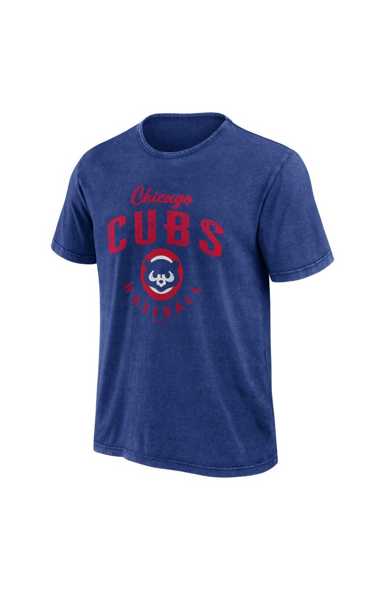 Darius Rucker Collection by Fanatics Men's Darius Rucker Collection by Fanatics Heather Royal Chicago Cubs Cooperstown Collection Washed T-Shirt, Alternate, color, 