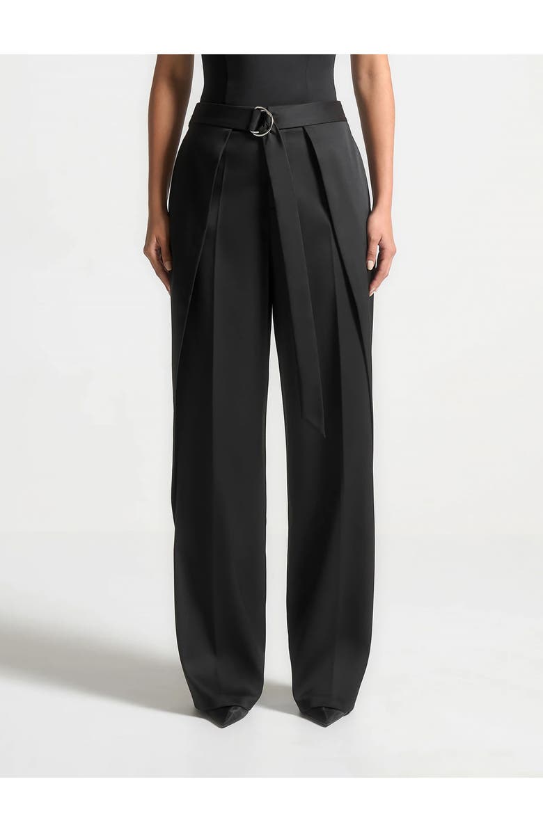 Manière De Voir Foldover Trousers with D-Ring Belt, Alternate, color, 