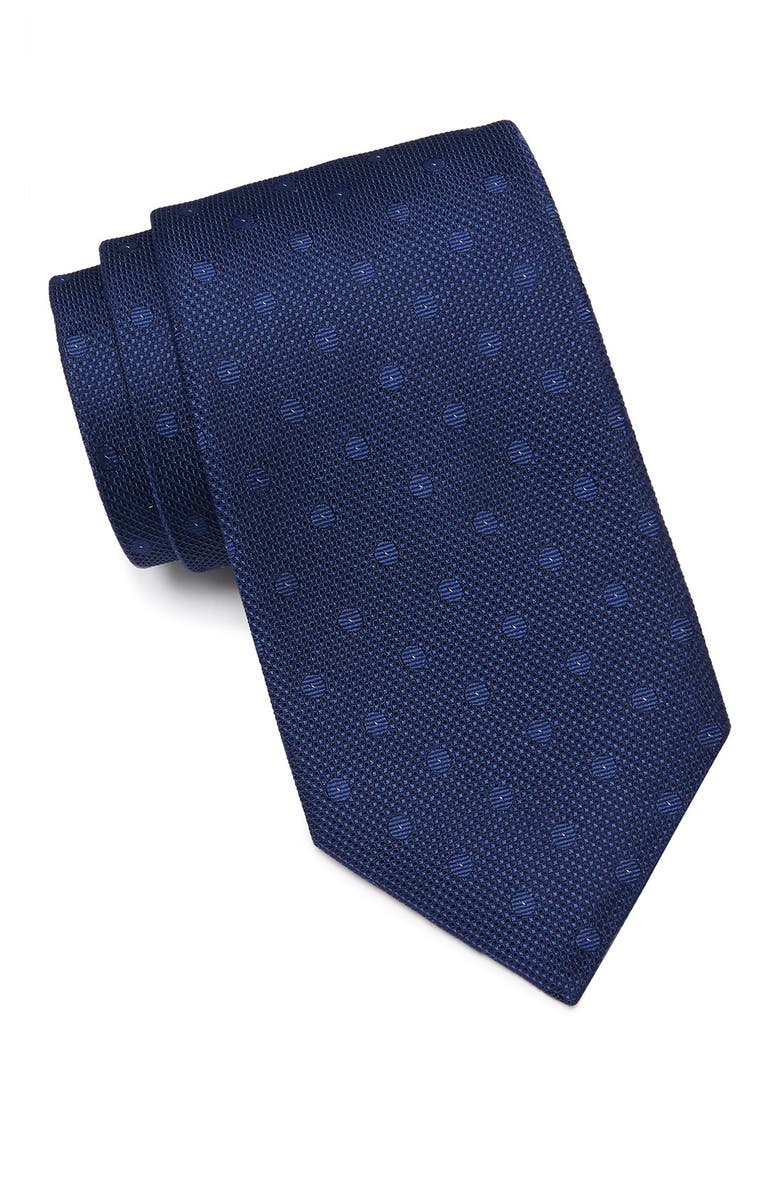 Calvin Klein Small Double Dot Silk Tie, Main, color, 