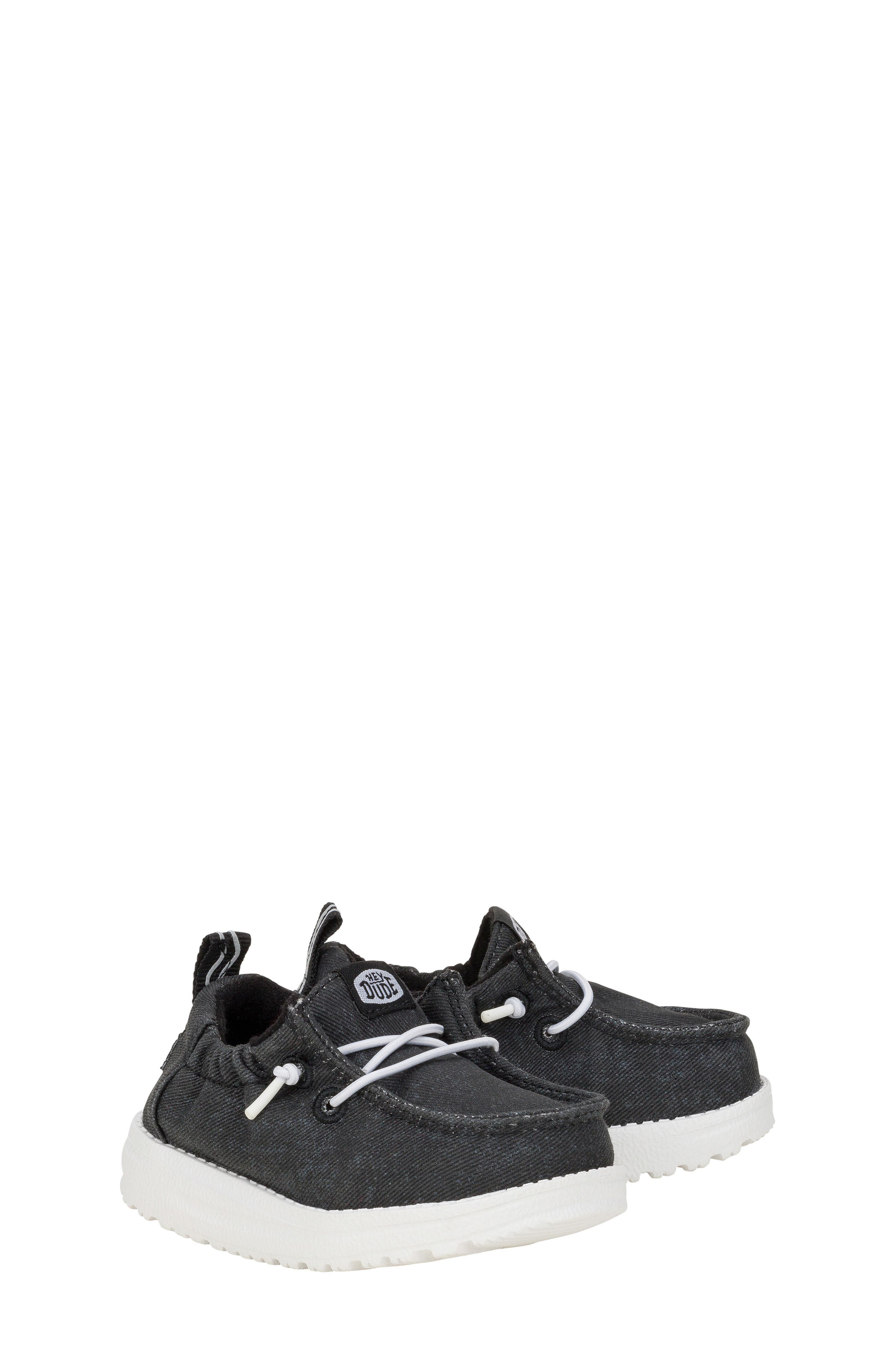 Kids' Lil Dude Slip On, Alternate, color, BLACK