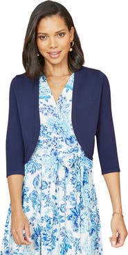 Yumi 3/4 Sleeve Knitted Curve Bolero