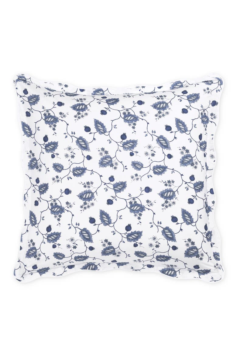 Maryam Egyptian Cotton Euro Sham, Main, color, INDIGO