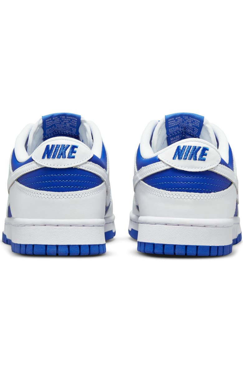 Nike Dunk Low Basketball Sneaker, Alternate, color, Racer Blue/ Racer Blue