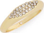 Covet Pavé CZ Navette Ring