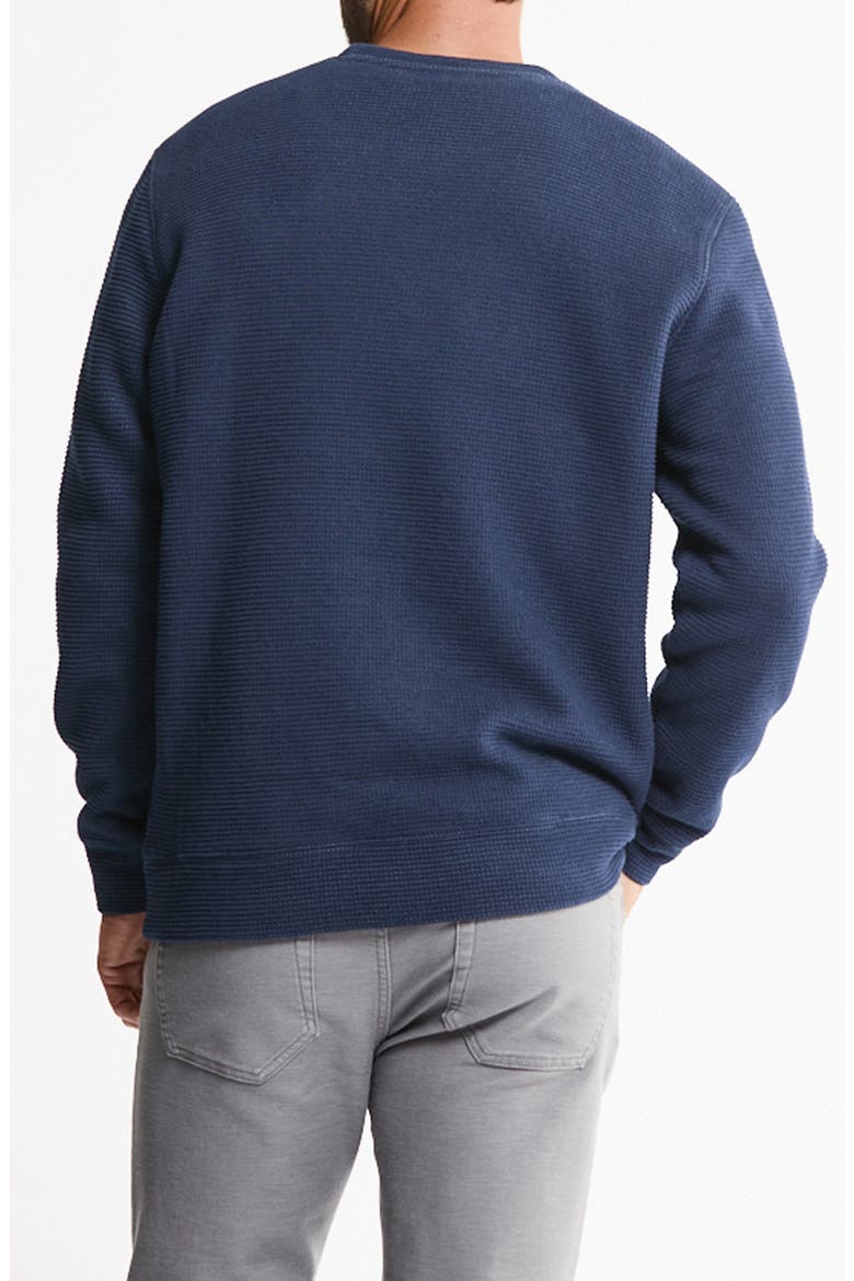 Faux Fur Lined Crewneck Sweater, Alternate, color, NAVY