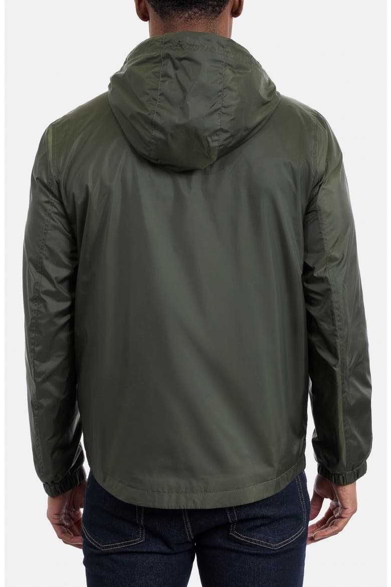 Hooded Windbreaker Jacket, Alternate, color, OLIVE