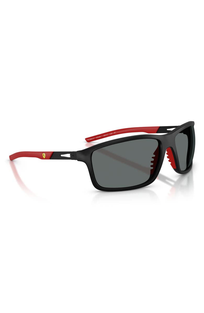 Scuderia Ferrari 65mm Oversize Polarized Pillow Sunglasses, Alternate, color, 
