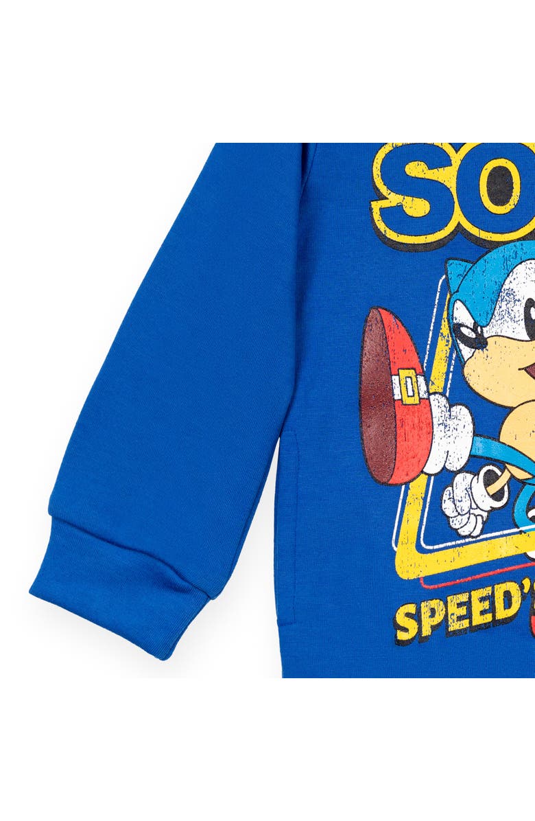 SEGA Sonic the Hedgehog Fleece Hoodie, Alternate, color, Sonic Royal Blue