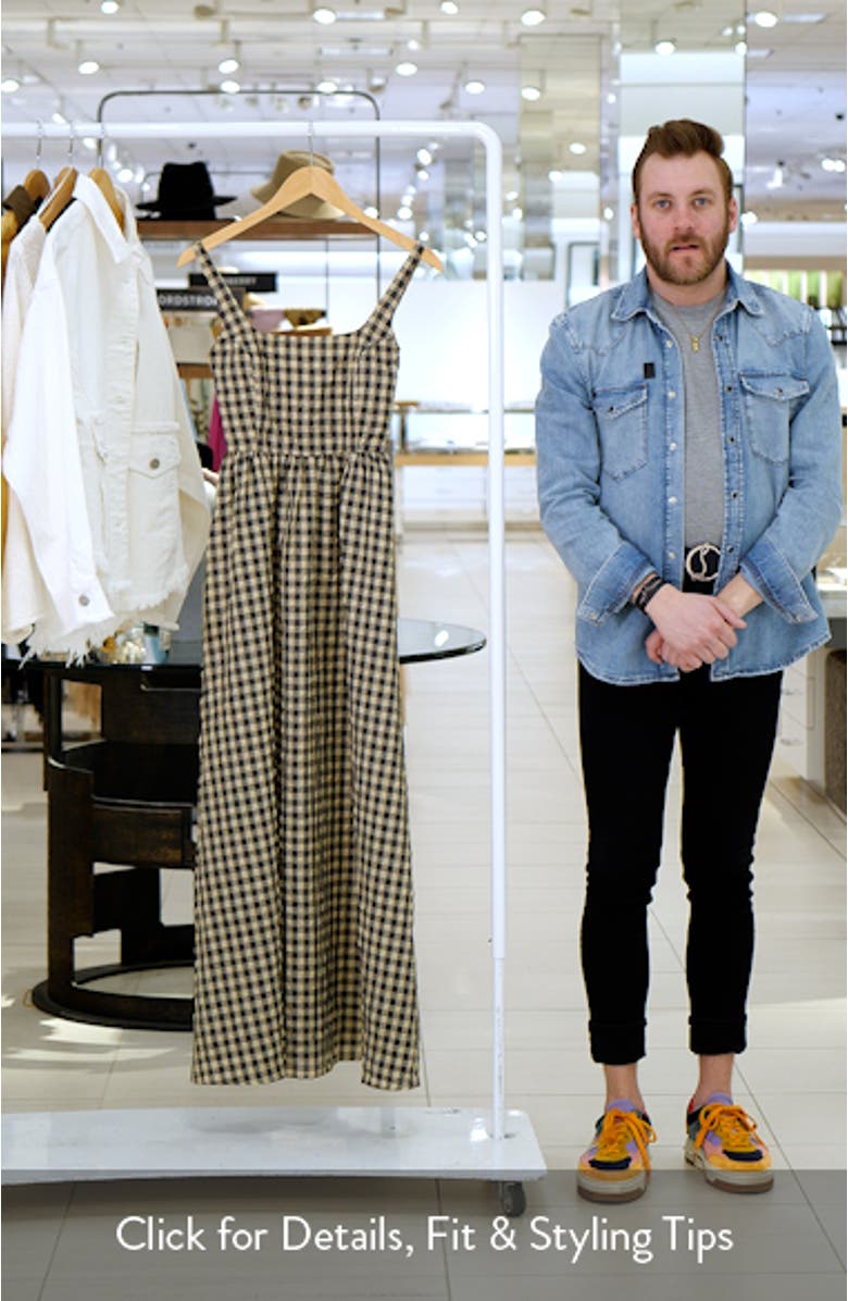 Cartmel Gingham Check Maxi Dress, sales video thumbnail