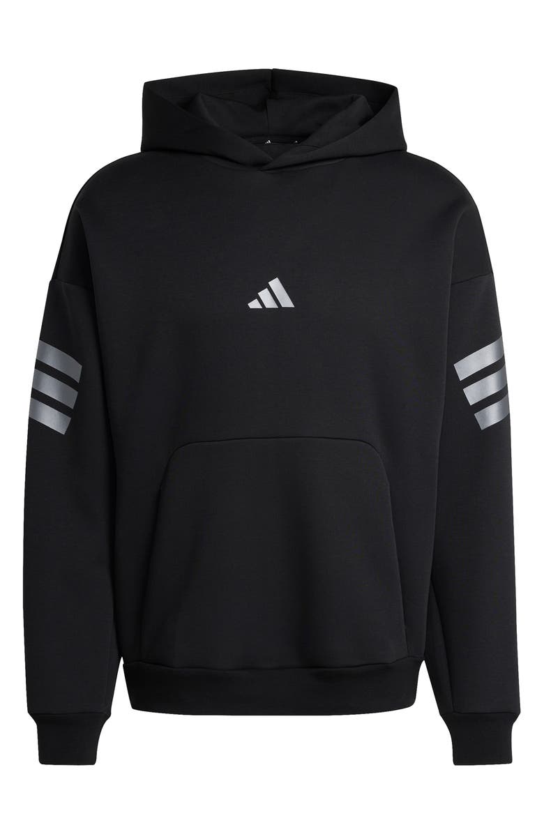 adidas Future Icons 3-Stripes Hoodie, Main, color, Black