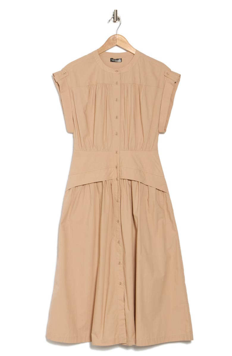 AREA STARS Cuff Button Front Dress, Alternate, color, 