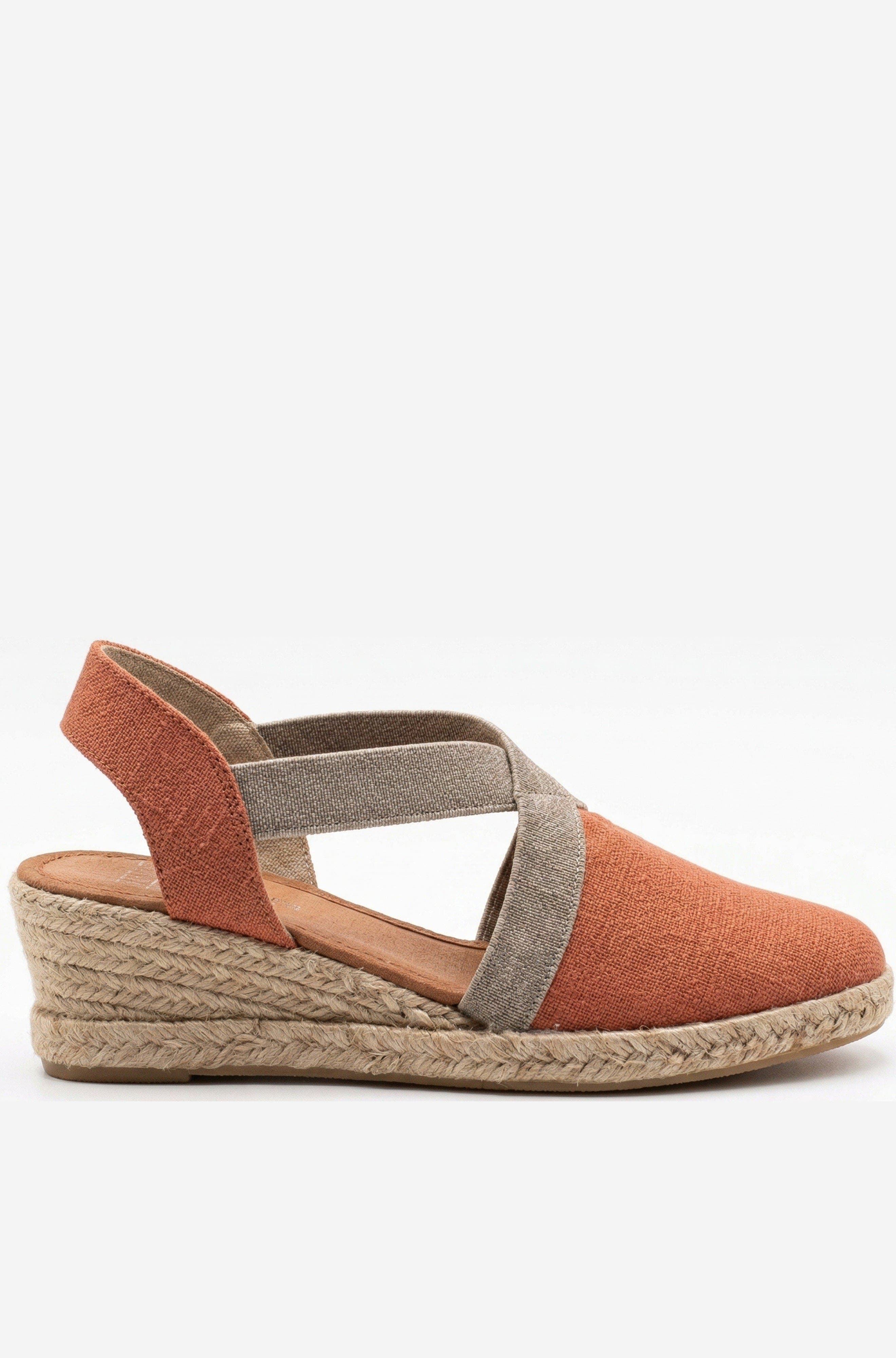 Menina Step Barbate Low Espadrille Sandal, Main, color, Terracotta
