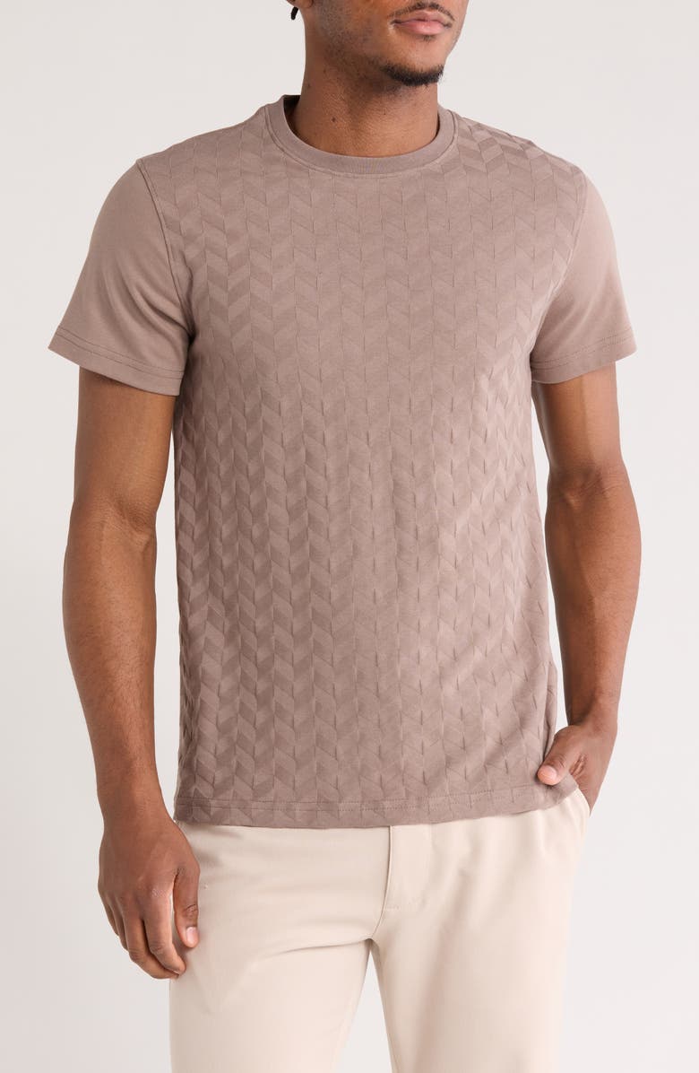 DENIM AND FLOWER Textured T-Shirt, Main, color, 