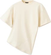 MANGO Asymmetric Fitted Cotton T-Shirt