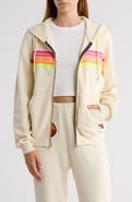 Aviator Nation 5-Stripe Zip Hoodie