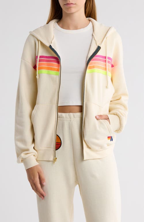 Aviator Nation 5-stripe Zip Hoodie