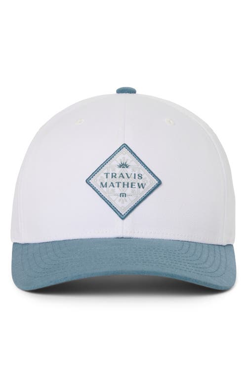 Travismathew Base Fare Trucker Hat In White