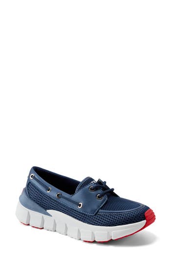 Hunter Sasa Boat Shoe In Blue