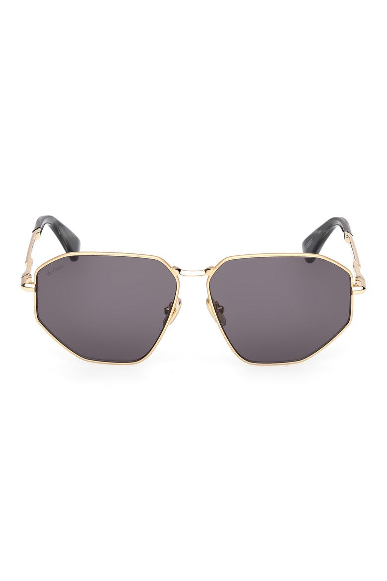 Miller 54mm Navigator Sunglasses, Main, color, DEEP GOLD/ BLACK HORN/ SMOKE