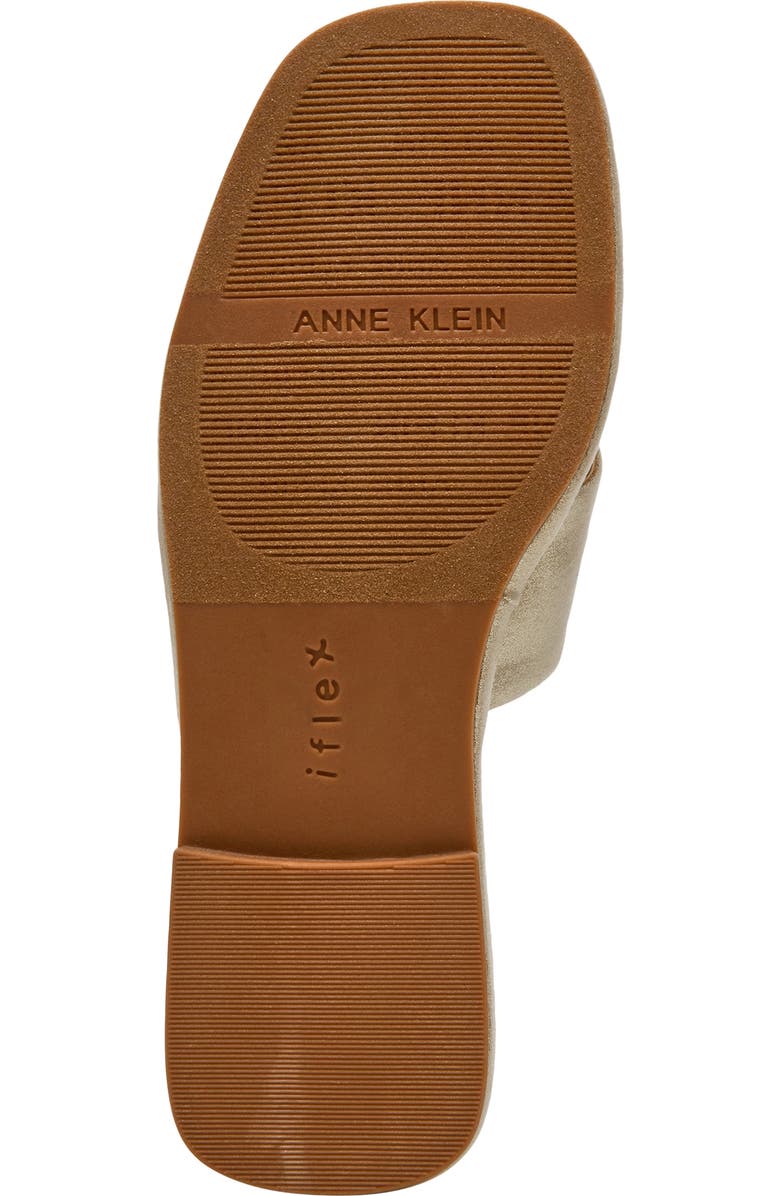 Anne Klein Khloe Crossover Strap Slide Sandal, Alternate, color, Platinum