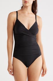 DKNY Twisted One-Piece Swimsuit