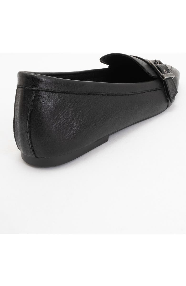 Forever & Always Shoes Noir Leather Flat Loafers, Alternate, color, Black Leather