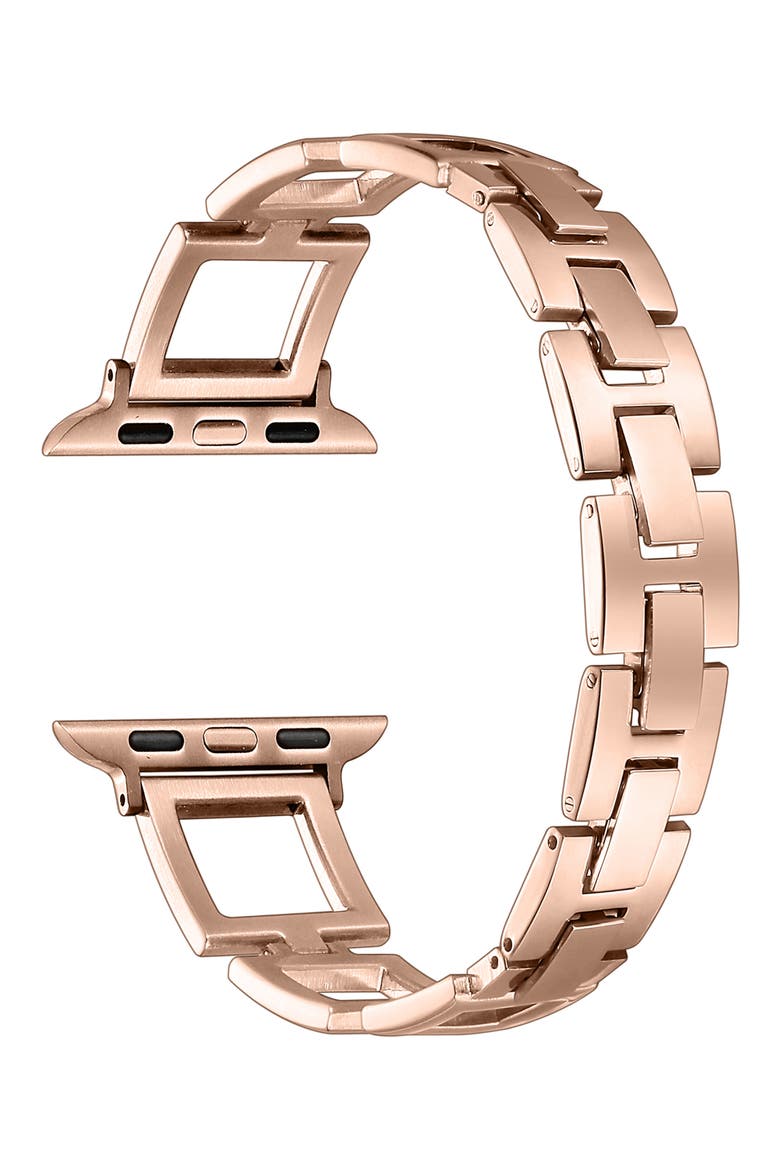 Journey Stainless Steel Apple Watch® Watchband, Alternate, color, ROSE GOLD