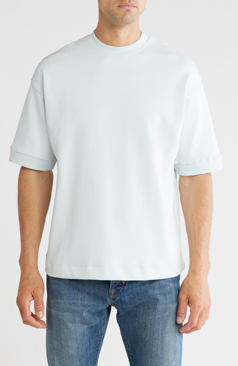 DENIM AND FLOWER Heavyweight Crewneck T-Shirt, Main, color, Blue