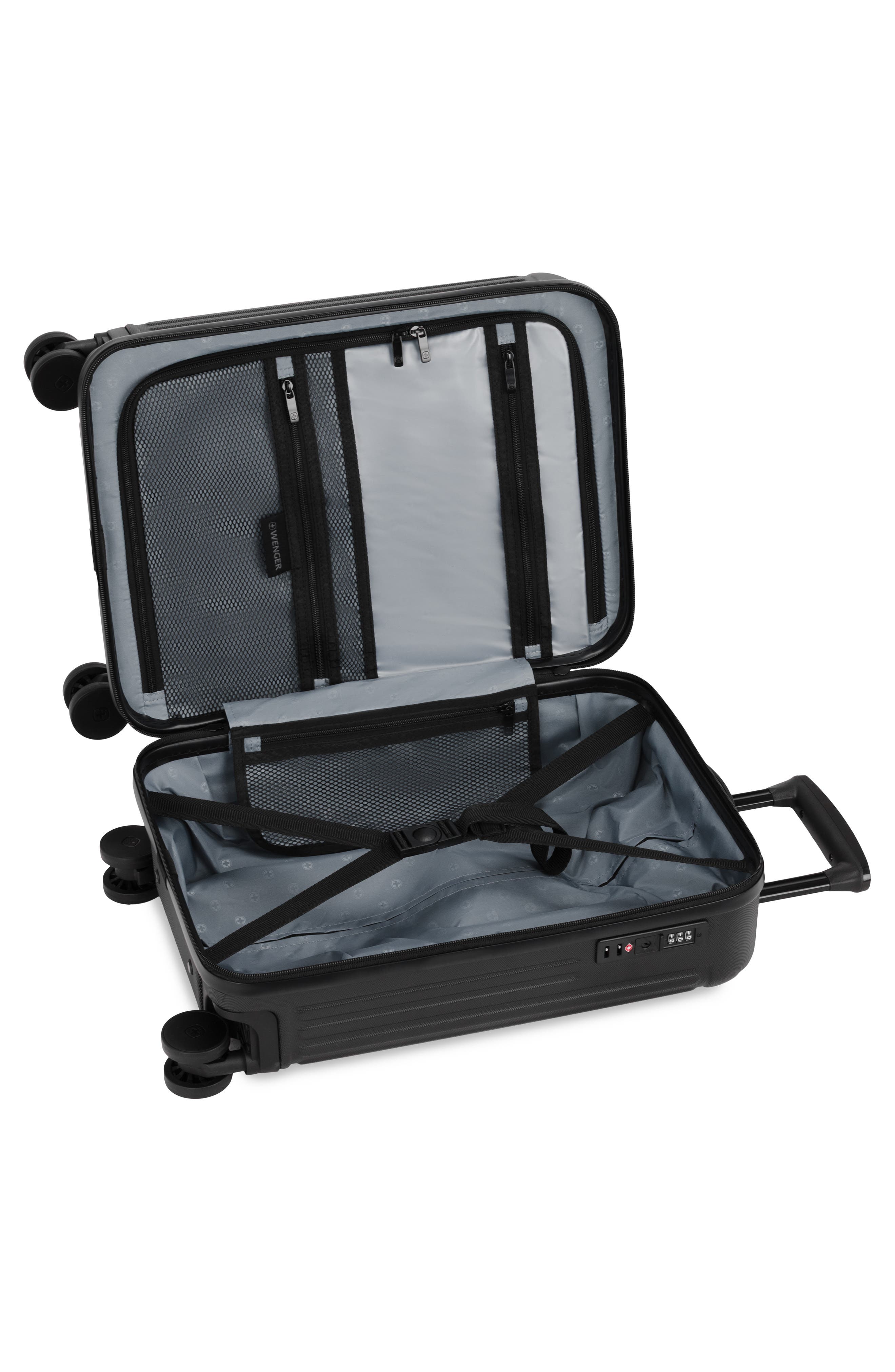 SWISSGEAR 20-Inch Carry-On Hardside Luggage, Alternate, color, Black