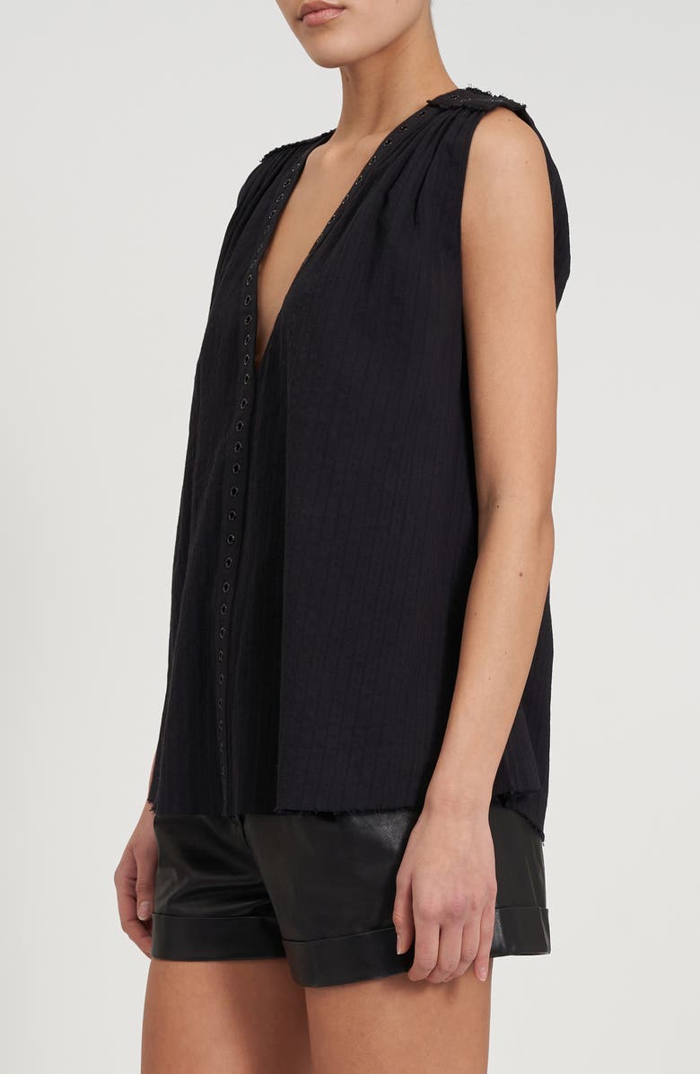 Rebecca Minkoff Crosby Grommet Sleeveless Top, Alternate, color,