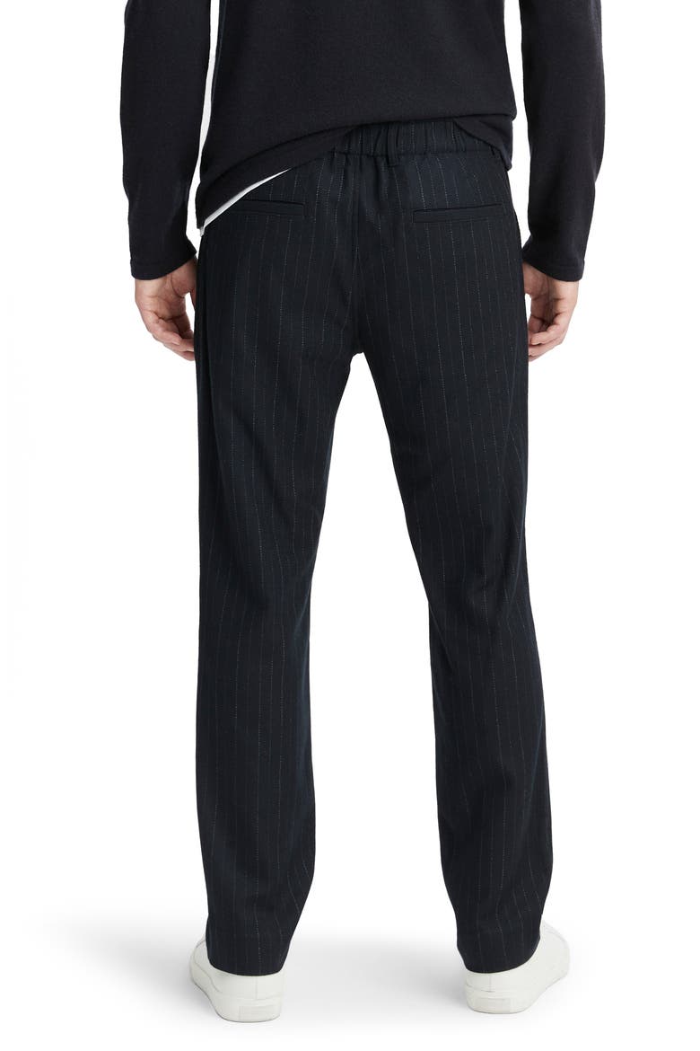 Pinstripe Virgin Wool Blend Pants, Alternate, color, COASTAL/BONE