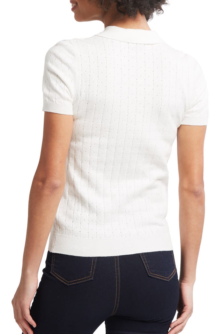 Polo Sweater, Alternate, color, IVORY SOLID
