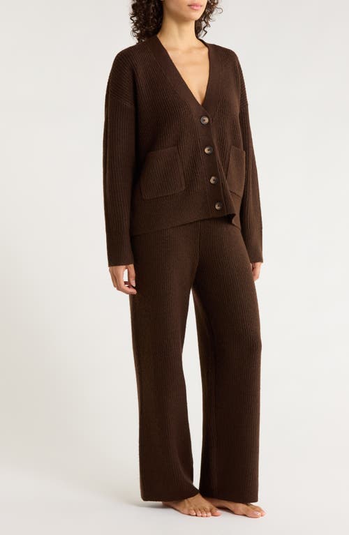 Nordstrom Cozy Rib Lounge Set In Blue