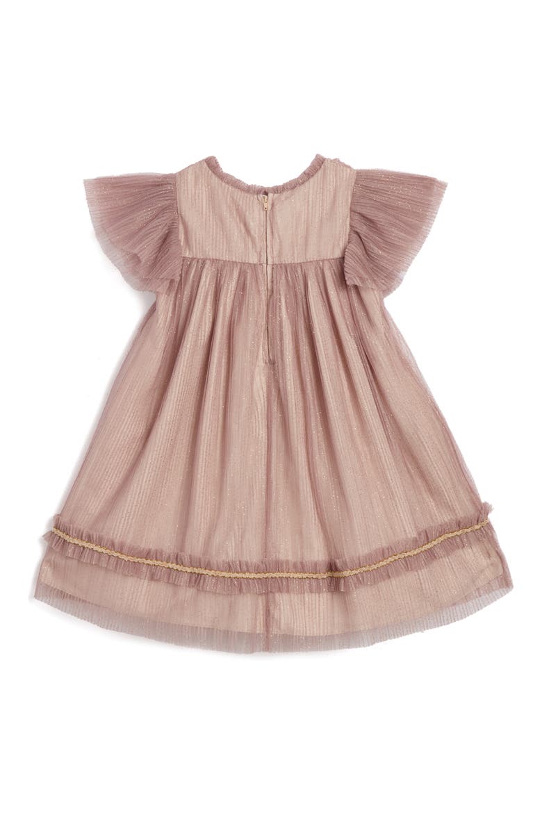 Kids' Remy Sparkle Mesh Party Dress, Alternate, color, MAUVE
