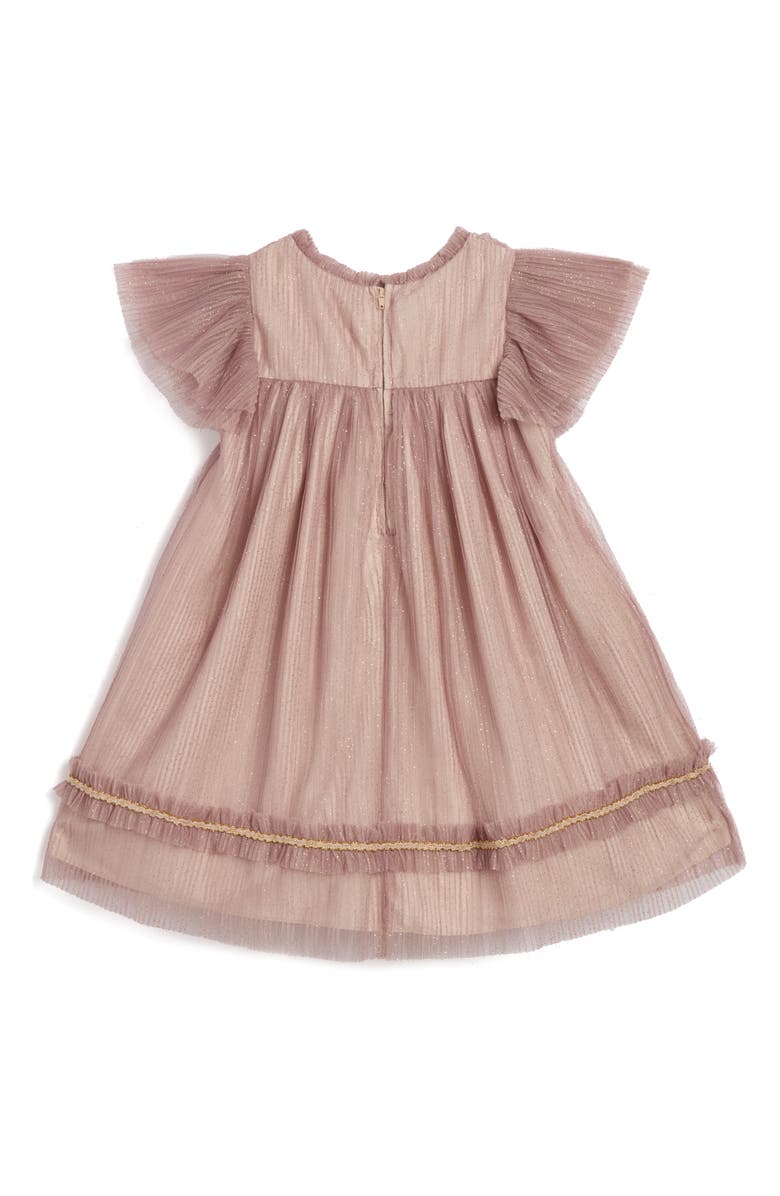 Pippa & Julie Kids' Remy Sparkle Mesh Party Dress, Alternate, color, Mauve