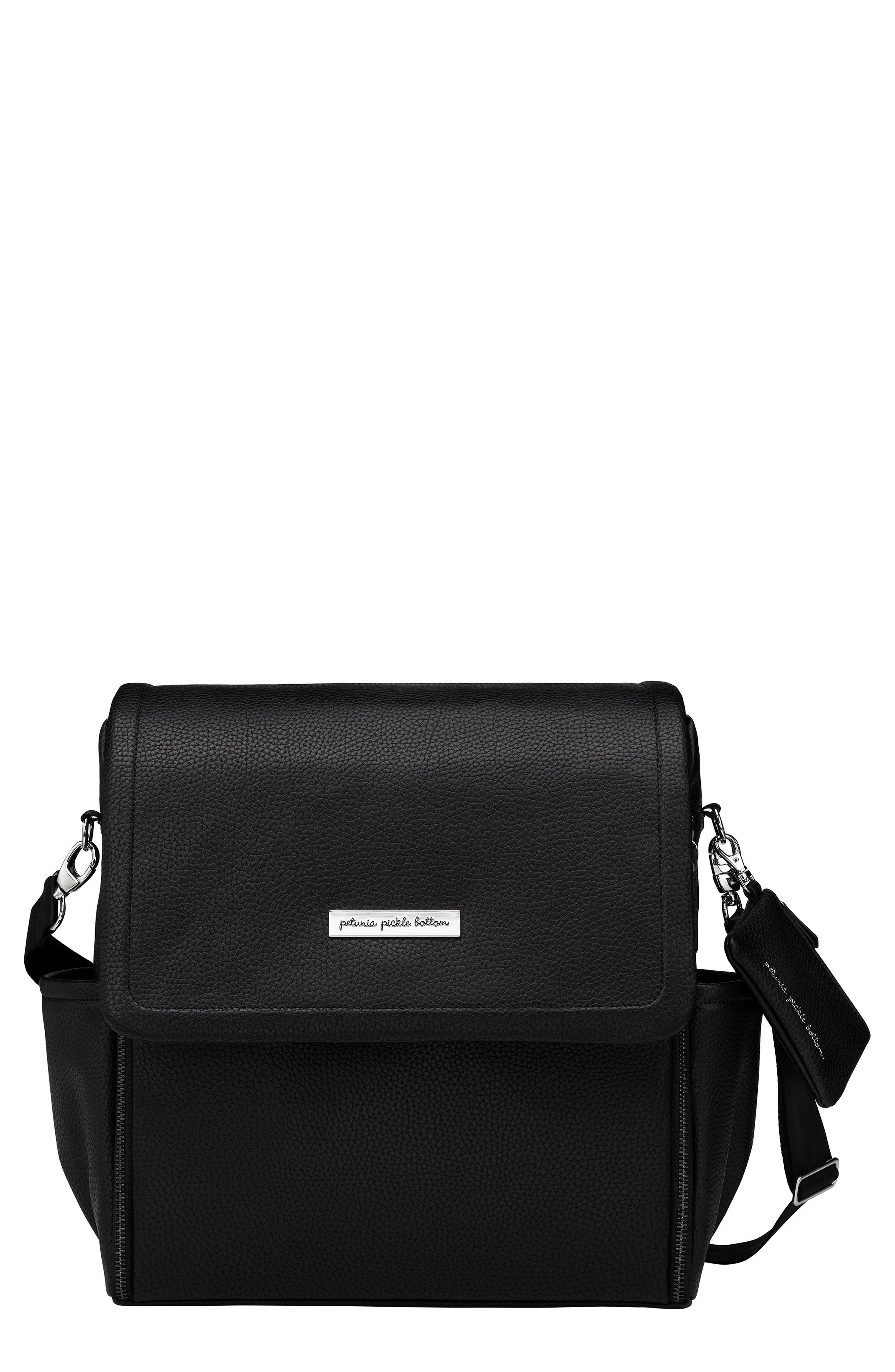 Petunia Pickle Bottom Boxy Backpack Diaper Bag, Main, color, Ebony