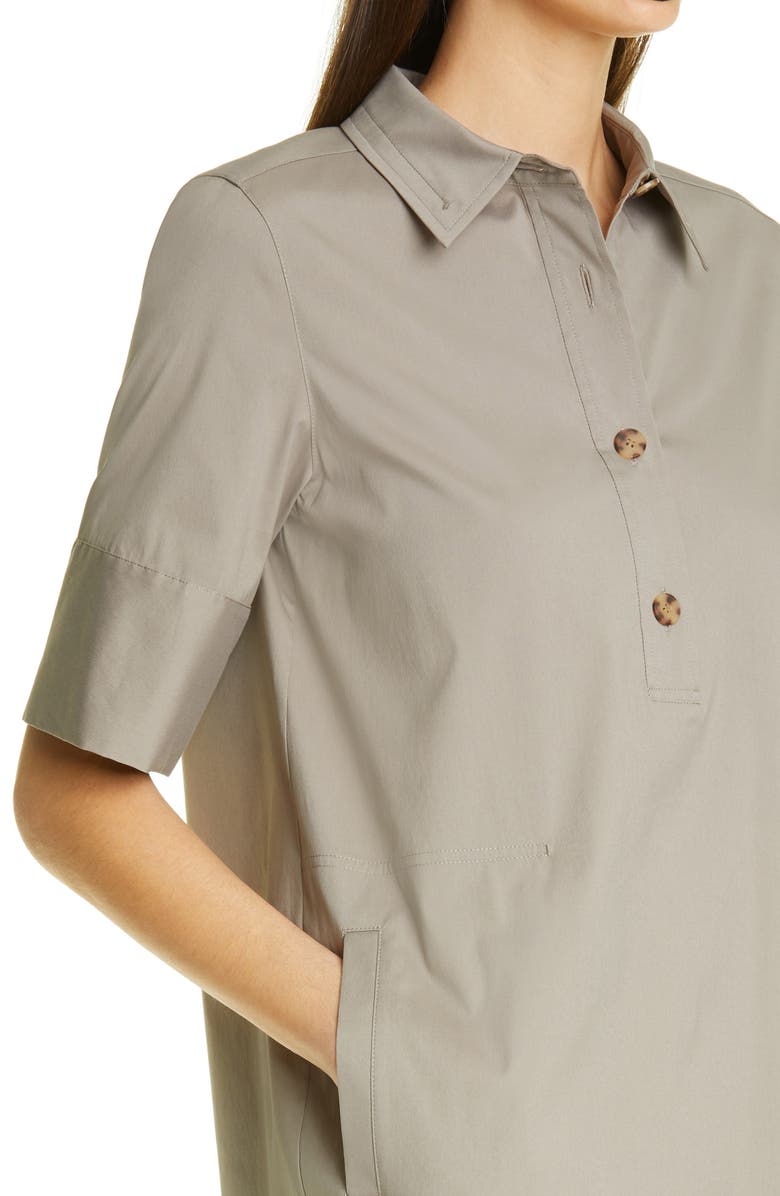 Lafayette 148 New York Conroy Classic Stretch Cotton Blend Shirtdress, Alternate, color,