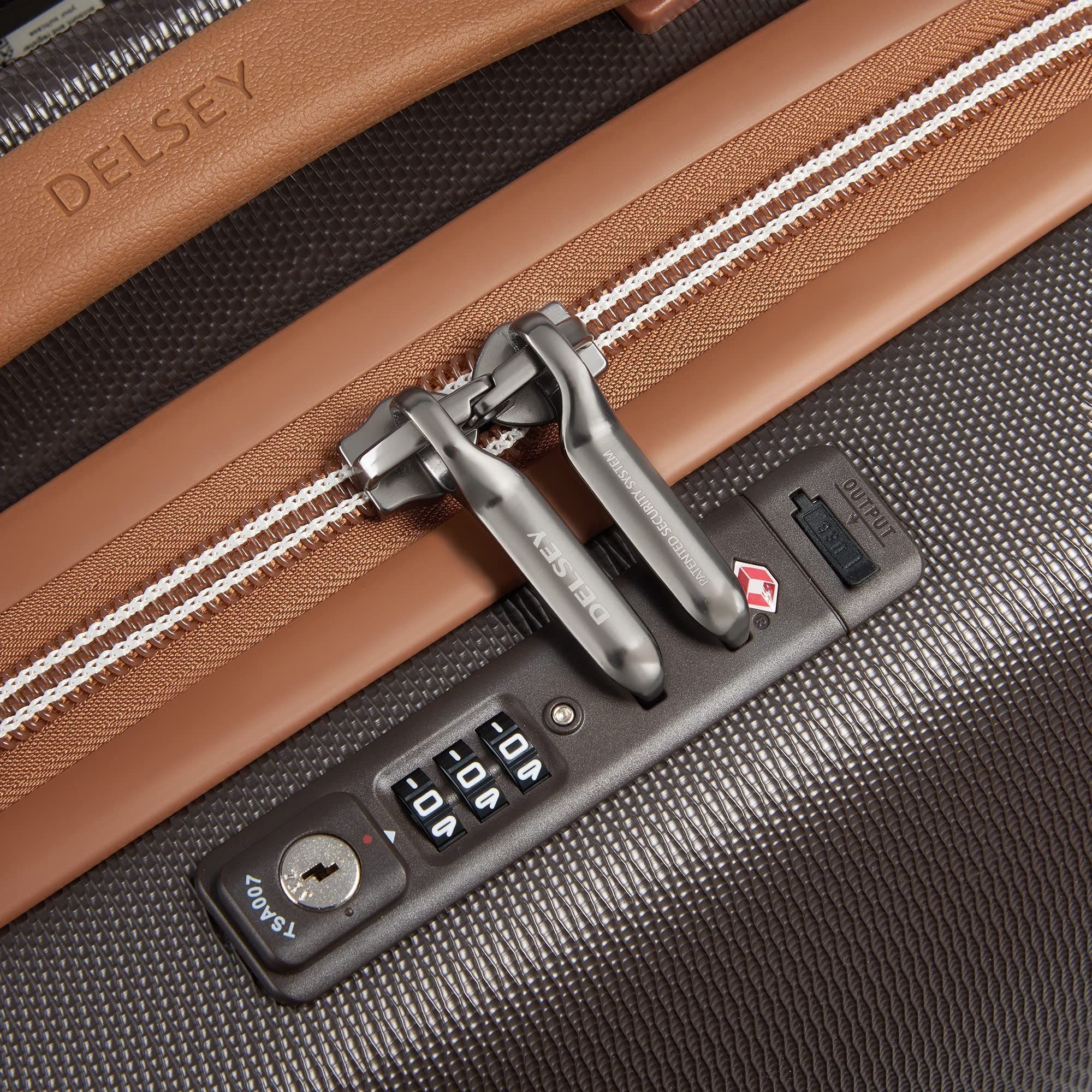 Delsey Paris Chatelet Air 2.0  2-Piece Luggage Set Carry-On & Backpack, Alternate, color, Chocolate Brown