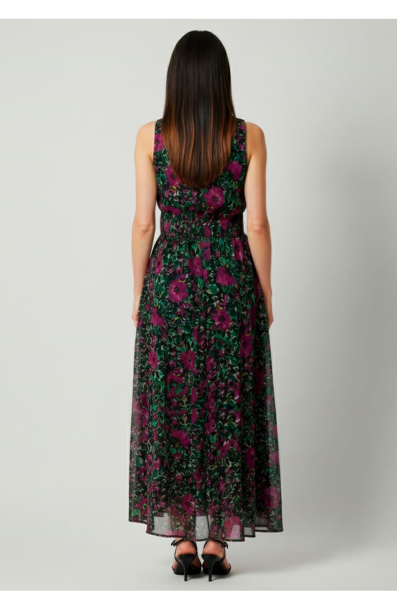 Jessica London Georgette Flyaway Maxi Dress, Alternate, color, Multi Flower Garden