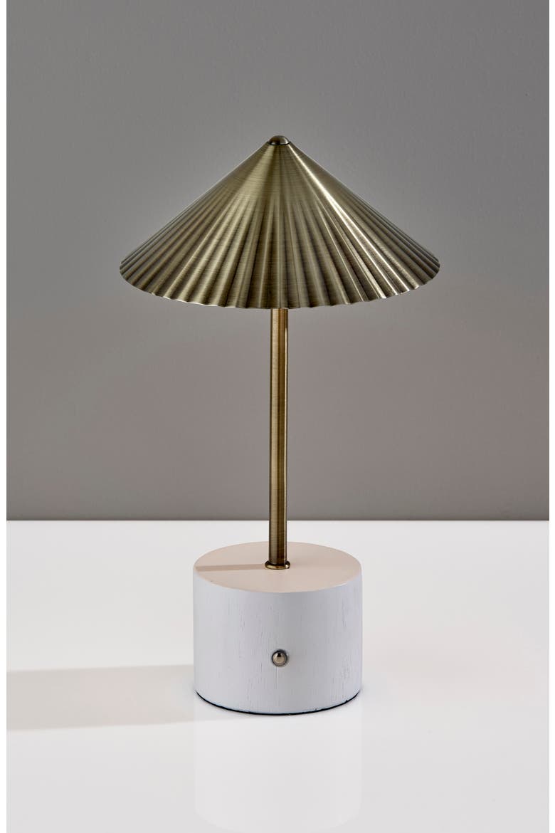 Mika Cordless LED Table Lamp, Alternate, color, ANTIQUE BRASS
