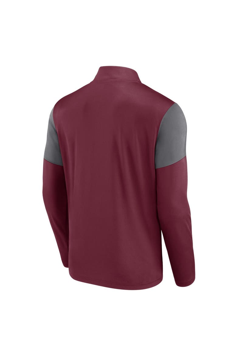 Men's Fanatics Branded Red Atlanta United FC Logo Quarter-Zip Top, Alternate, color, Red