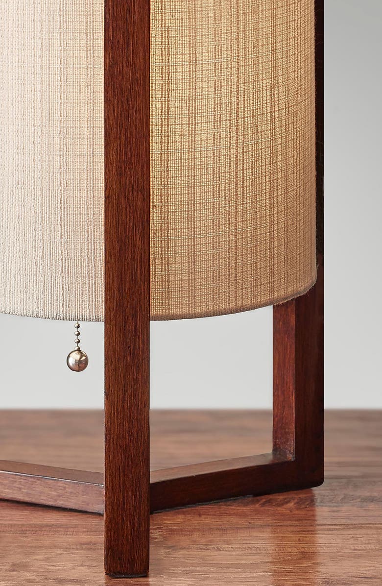 ADESSO LIGHTING Quinn Table Lantern, Alternate, color, Walnut Birch