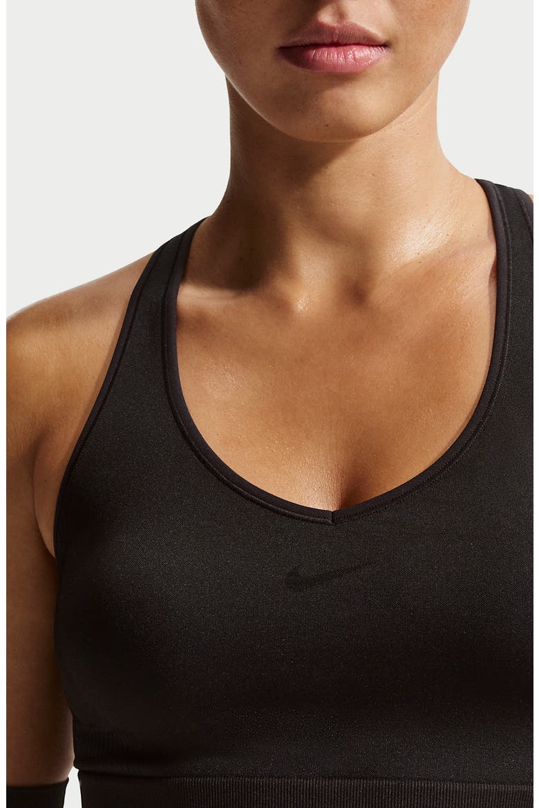 Pro Seamless Dri-FIT Bra, Alternate, color, BLACK