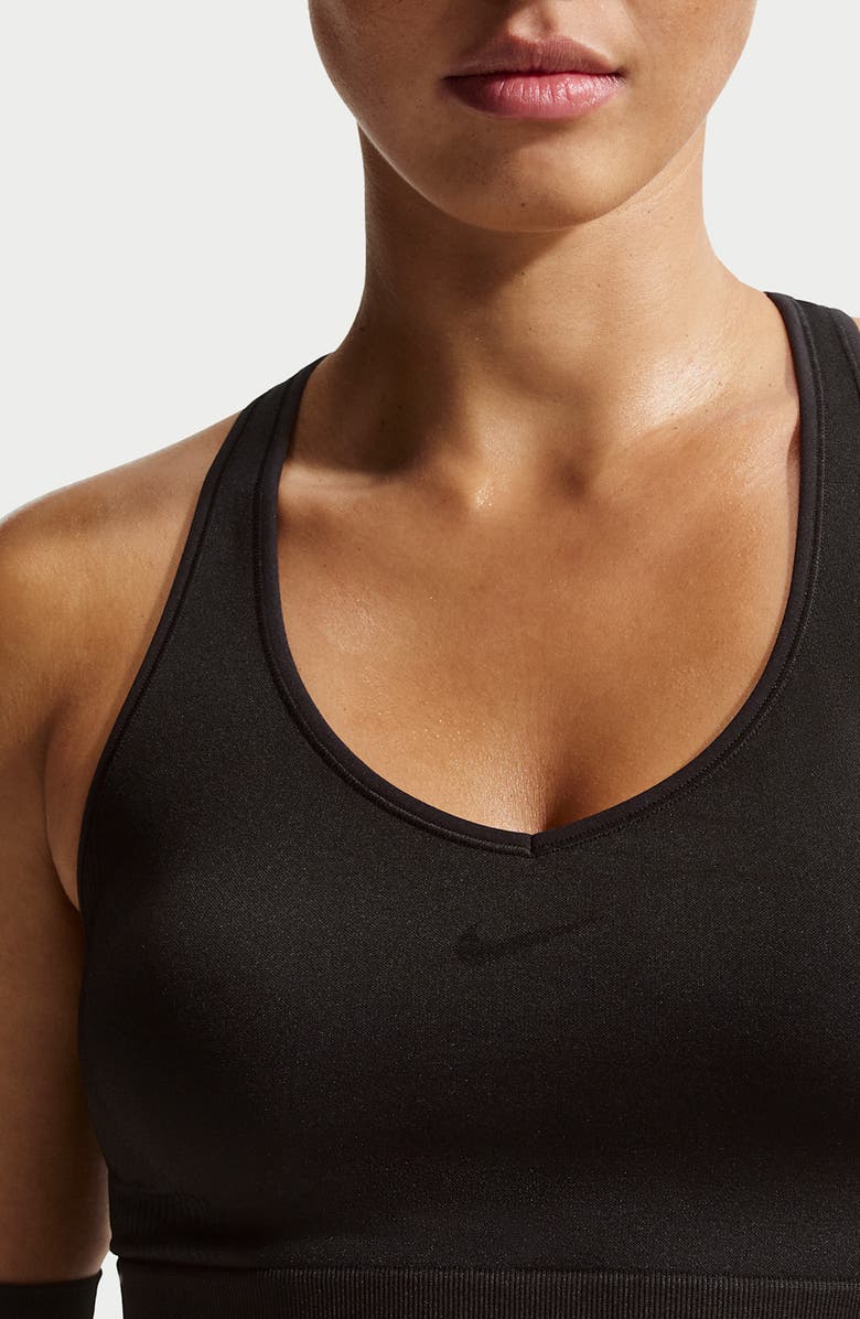 Nike Pro Seamless Dri-FIT Bra, Alternate, color, Black