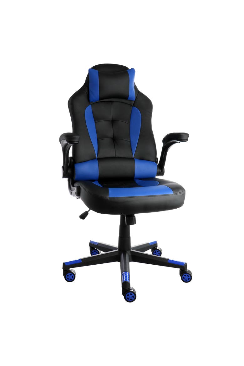 High Back Adjustable Gaming Chair, Main, color, Black