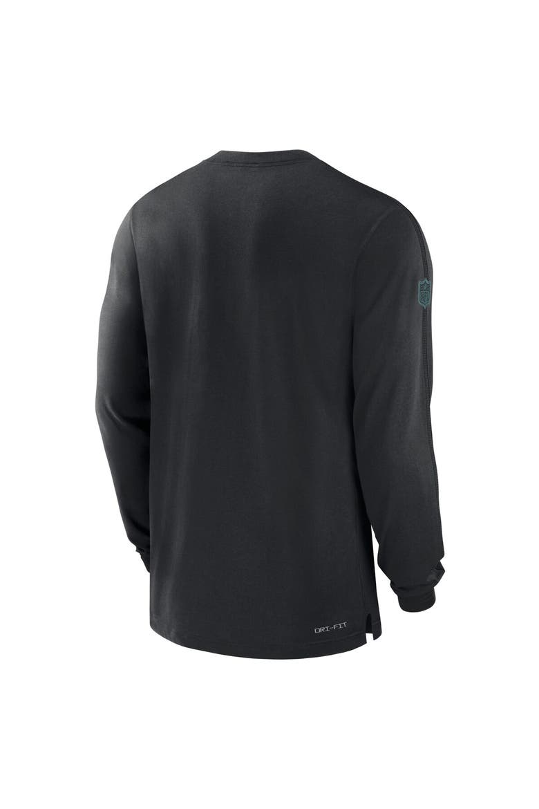 Men's Nike Black Philadelphia Eagles Sideline Player Performance Long Sleeve T-Shirt, Alternate, color, Black